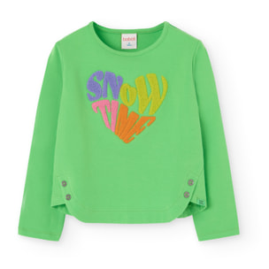 Camiseta punto elástico de niña -BCI