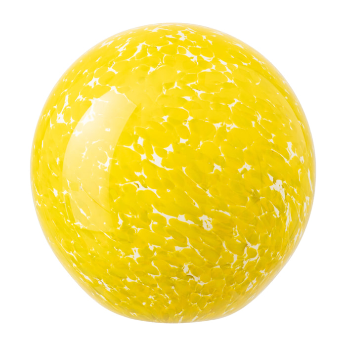 J-Line Presse-papier Balle - verre - jaune - large