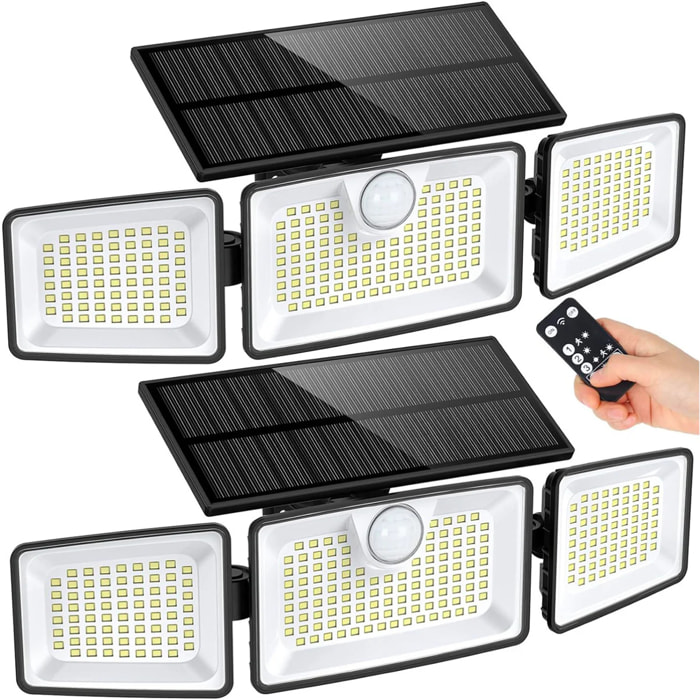 2 Projecteurs solaires sensor GLEAMAX