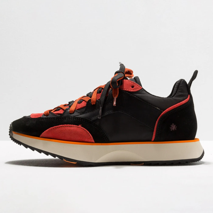 Zapatillas 1781 MULTI LEATHER BLACK-ORANGE/TURIN color Black-orange