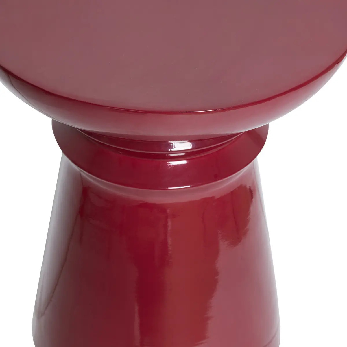 Table d'appoint Jaya ronde D.38cm grenat