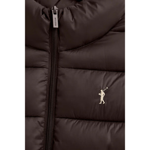 Giubbotto Salma Embroidery cioccolato con logo Rigby Go
