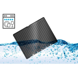 Plancha électrique RIVIERA ET BAR QPL530 réversible à poser, 45.5x28.5 cm