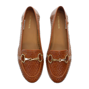 U.S. Polo Assn. - Mocassini CHERY001W/5L3 in pelle per donna