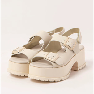 Sandalias con tacón 1821 NAPPA CREAM/ MANCHESTER color Cream