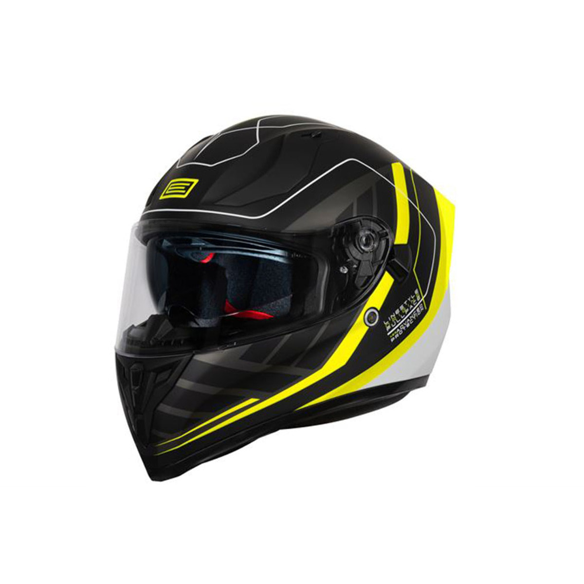 CASCO ORIGINE STRADA LINESTYLE FLUO YELLOW BLACK MATT (ECE22.06)