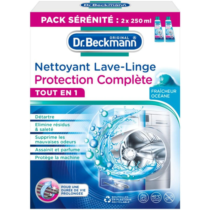 Nettoyant lave linge DR BECKMANN Protection Complète Duo Pack 2x250ml