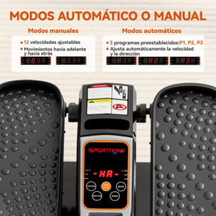 Mini Elíptica Eléctrica para Personas Mayores con 12 Velocidades, Modo Manual y Automático, Control Remoto, Pedaleador Eléctrico Silencioso Portátil con Pantalla LED y Pedales Antideslizantes
