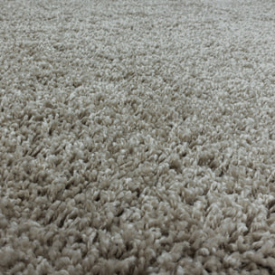 SYDNEY - Tapis shaggy uni à poils longs beige - SYD3000BEI