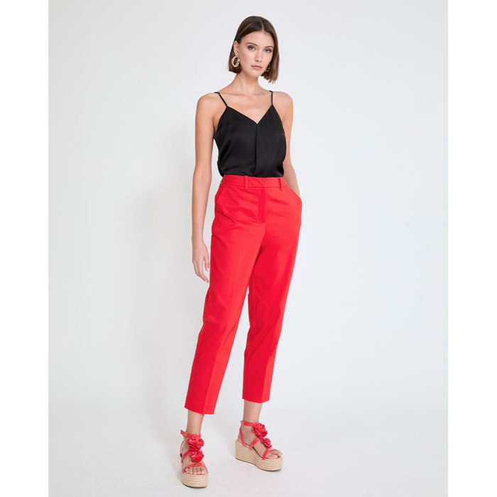 Pantaloni con nastro logo