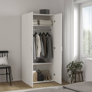 Armario duero con 2 puertas en color blanco 77,6x49,5x175,4cm