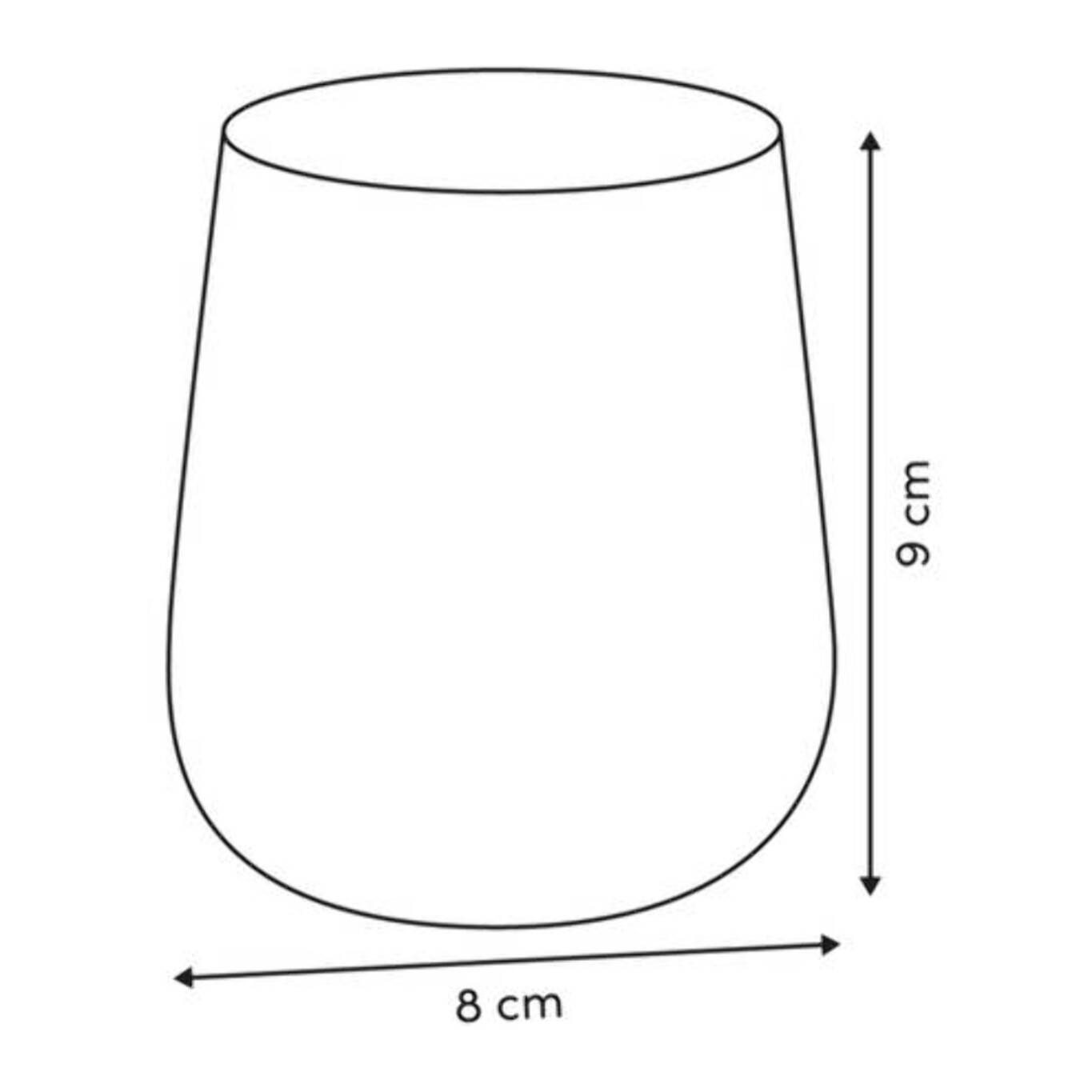 Porte-brosse à dents en verre Dotty flammes marron