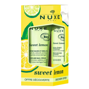 Sweet Lemon - Duo Gourmand Mains & Lèvres - Duo crème mains et stick lèvres