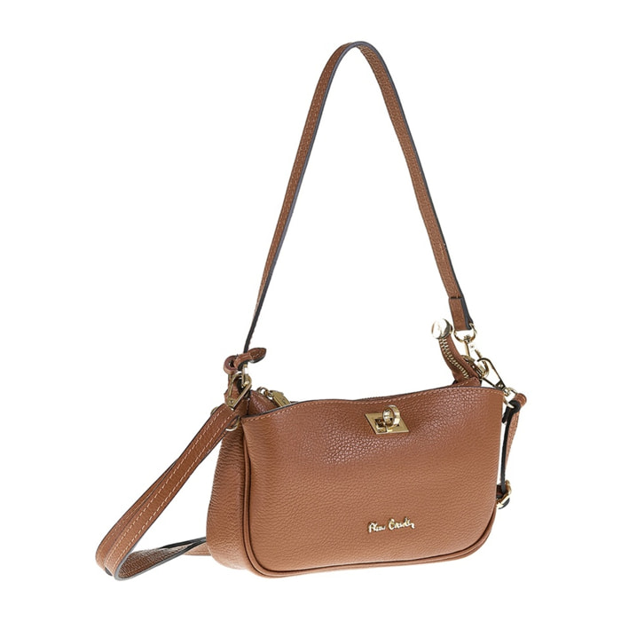 Borsa a spalla da donna Made in Italy - Modello Valoria - 100% pelle - 32.0 x 22.0 x 13.0 cm