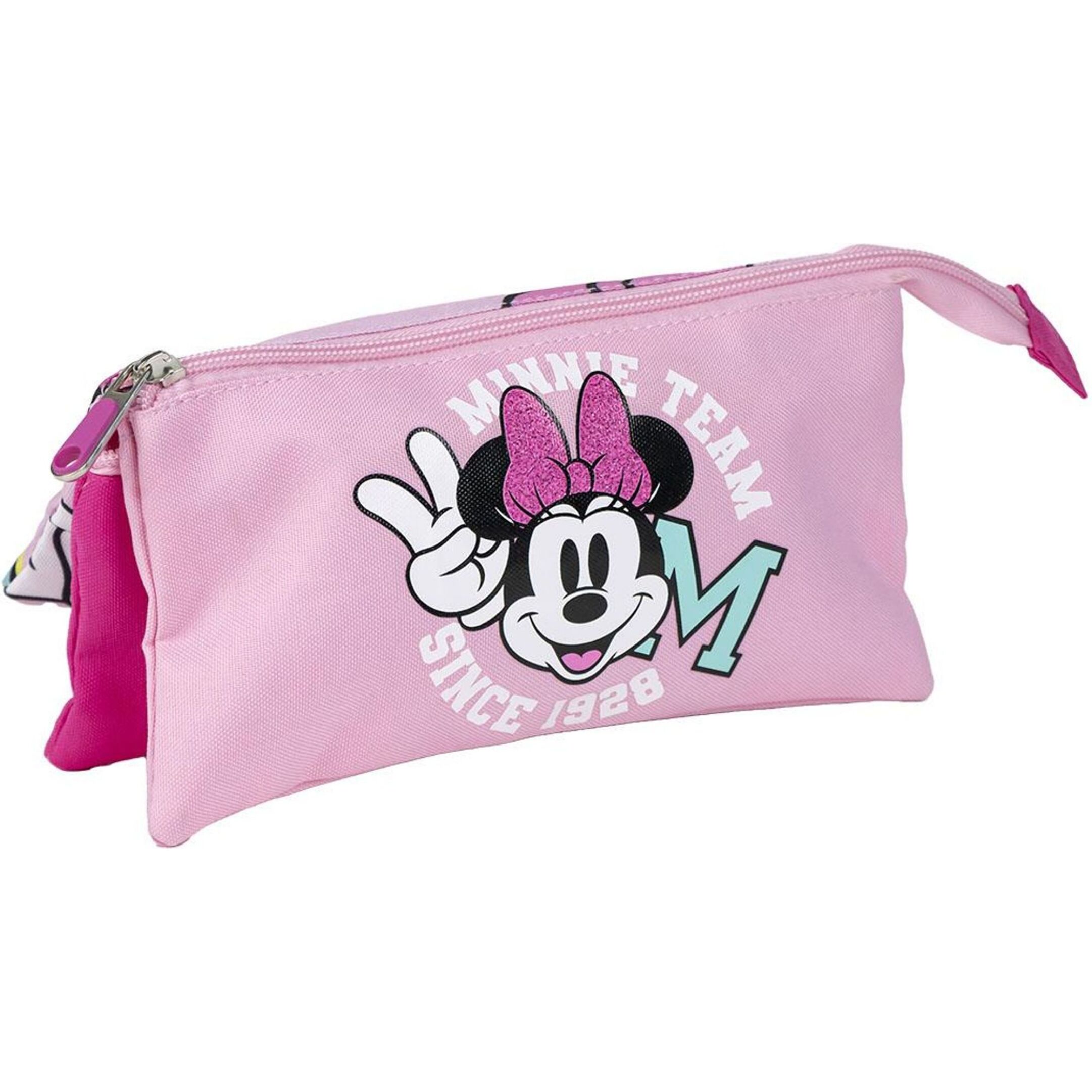 Estuche Portatodo 3 Compartimentos Minnie 11.5 X 2.0 X 22.5 Cm