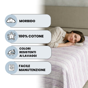 LENZUOLO SOPRA TINTA UNITA MAX COLOR, 100% COTONE - SINGOLO