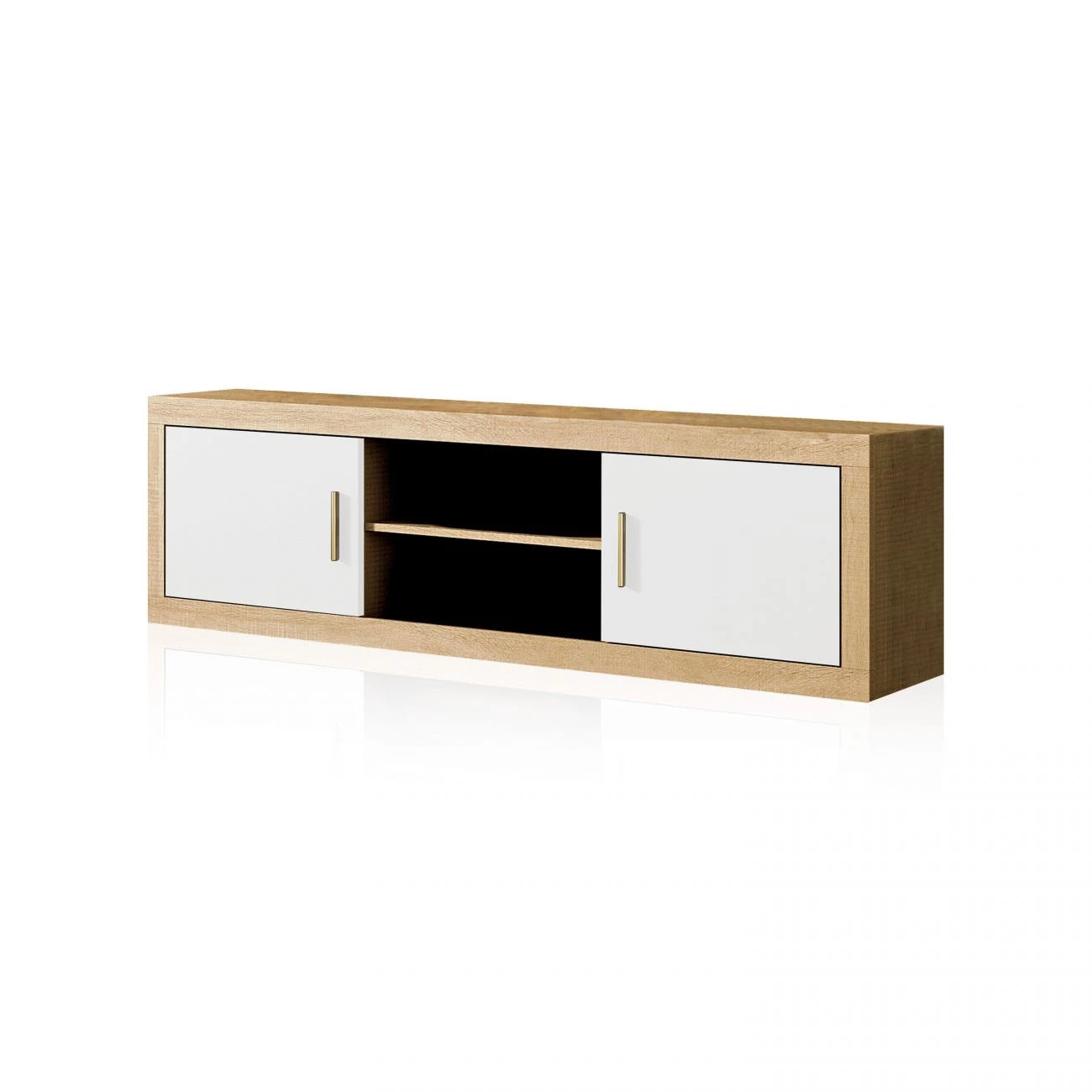 Módulo bajo Nuka 2 puertas Cambria - Blanco