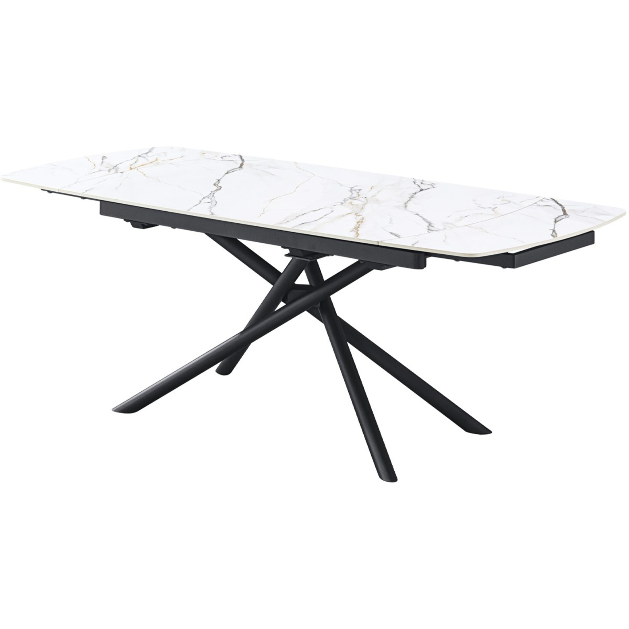 Table à manger extensible 6/8 couverts en céramique effet Marbre - HYDRA