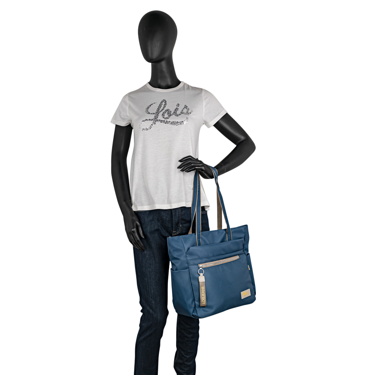 Bolso Shopper-Tote Lois Aylmer Azul