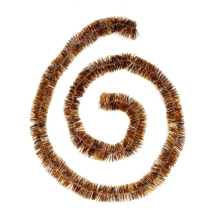 Guirlande de Noël Holographique Bord Festonné 50 x 4 x 2 M Bronze