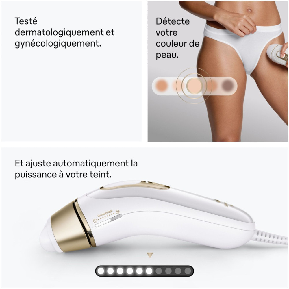 Braun Silk·expert Pro 5, Épilateur à Lumière Pulsée, Épilation à Domicile, 2 têtes, PL5221