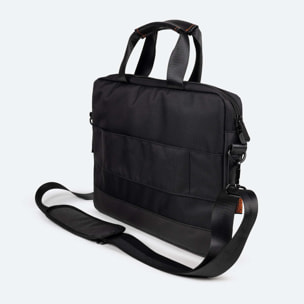 Maletín Bandolera Porta Portátil Negro BRIEFCASE. X-VENTURE