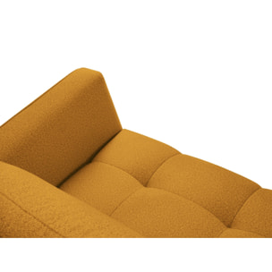 Canapé convertible avec coffre de rangement "Madrid" 3 places en tissu structurel or