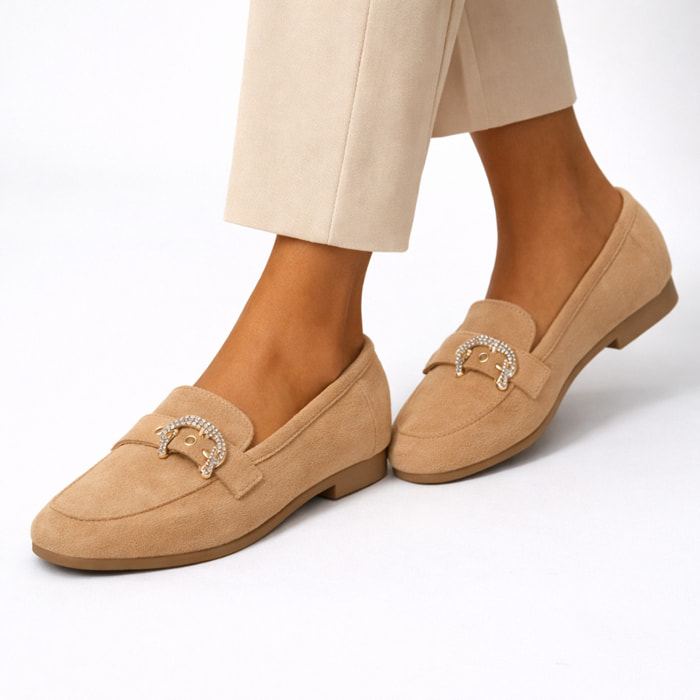 Mocassini con accessorio - tacco 1,0 cm