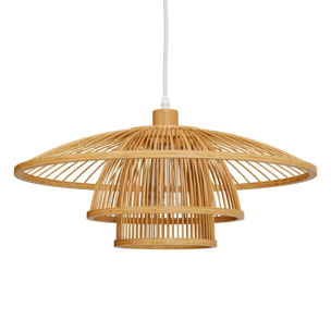 Suspension en bambou naturel et métal D50 cm - Mirabel