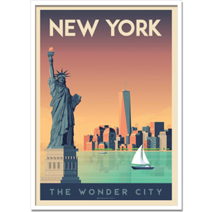 Affiche - New York - Olahoop Travel Posters