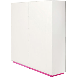 Armoire Tresor blanche et rose Kare Design