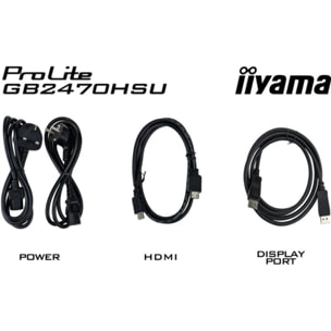 Ecran PC Gamer IIYAMA G-MASTER GB2470HSU-W6 24'' Plat IPS