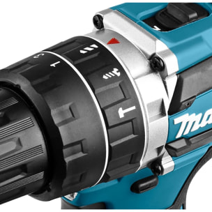 Perceuse visseuse à percussion 18 V Ø 13 mm MAKITA - avec 2 batteries 18V 5.0Ah - chargeur - MakPac - DHP484RTJ