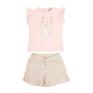COMPLETO TSHIRT E SHORT VOLANT