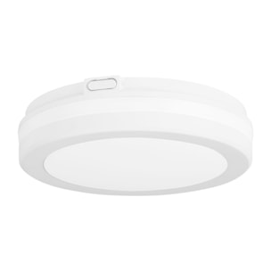 FORLIGHT Scal - Plafón de Techo LED 20cm para Exterior con Temperatura de Color Regulable 3000-4000-6000K de Color Blanco