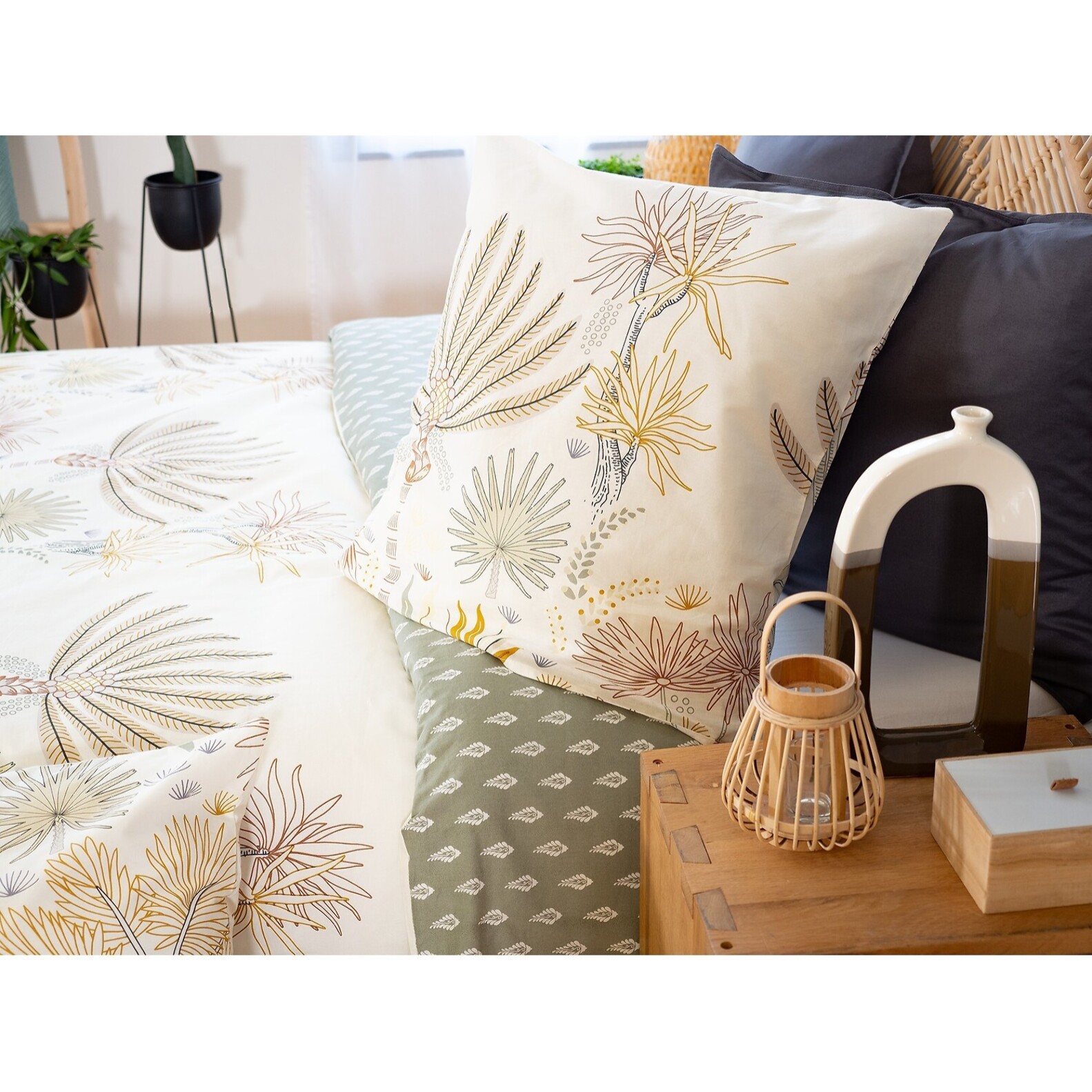 Parure Housse De Couette 3pcs 100% coton 57fils Tinguelie