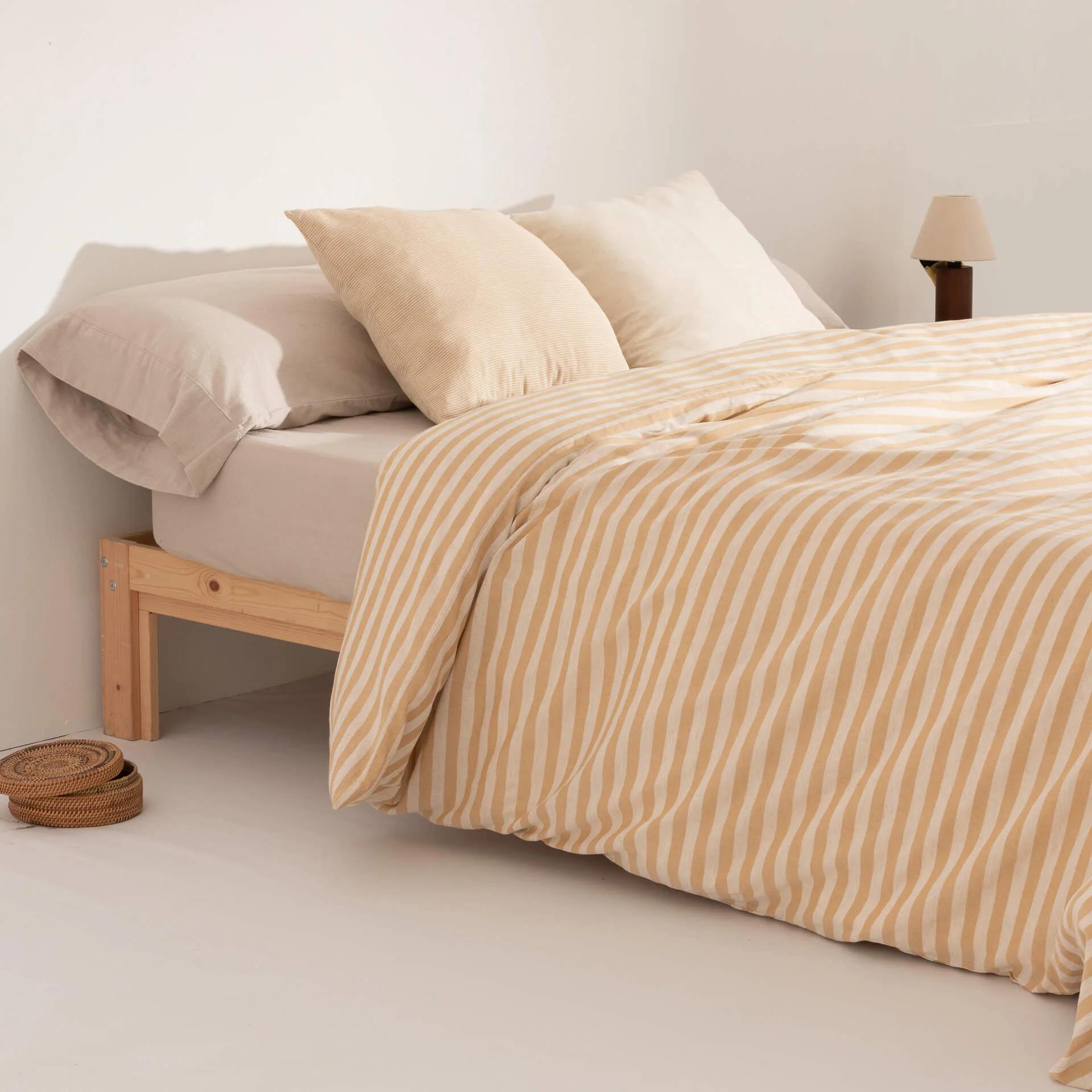 Housse de couette jacquard Jávea Grand Amber Gold