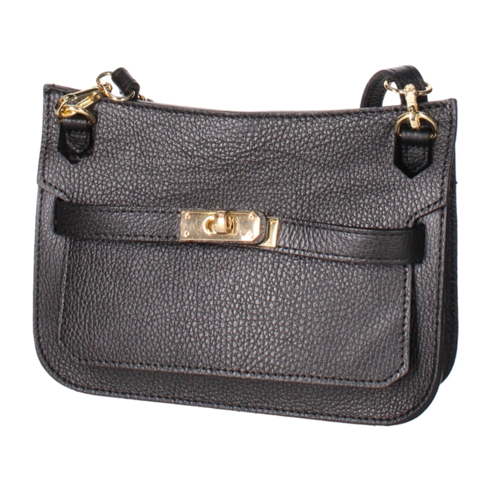 Borsa a tracolla Katie da donna In Vera pelle Made in Italy 23x17x5 cm