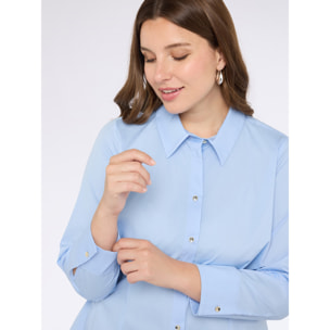 Fiorella Rubino - Camicia in cotone stretch - Azzurro