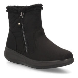 Botines cálidos con cremallera lateral para mujer