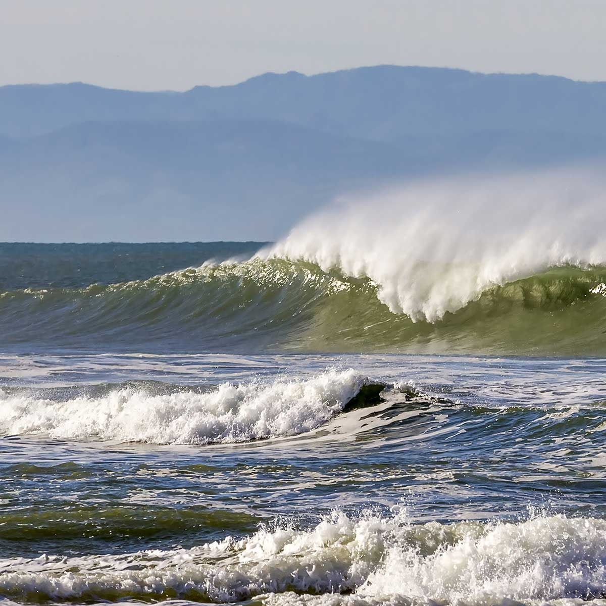 Tableau surf en plein océan Toile imprimée