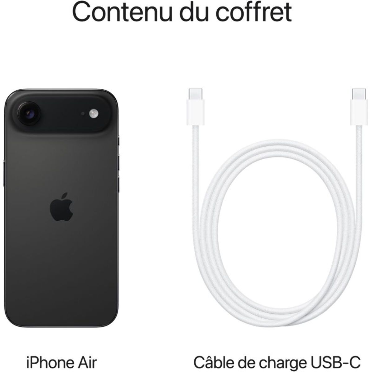 Smartphone APPLE iPhone Air Noir sidéral 1To