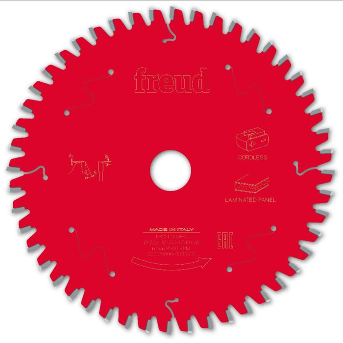 Lame pour scie circulaire portative sans fil FREUD - Ø160 1,8/1,2 AL20 Z48 BA -5° - F03FS10075 -FR06L003HC