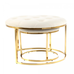 Tabouret semi artisanal Lot de 2 CIKI