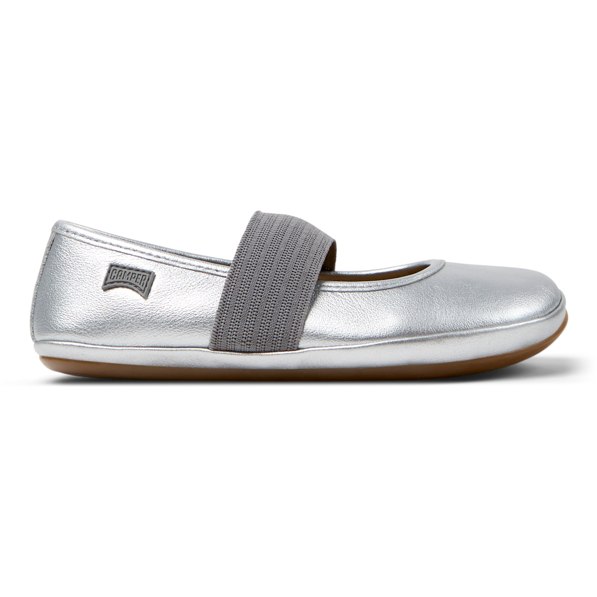 Bailarinas - CAMPER Right - Gris - Cuero liso