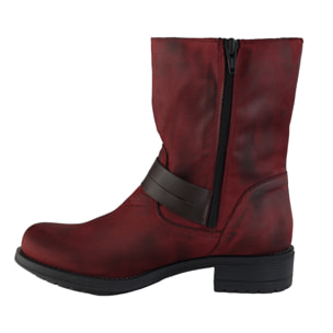 Stivaletti in pelle nabuk con cinturini