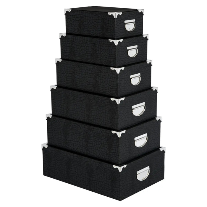 Lot de 6 boîtes crocos