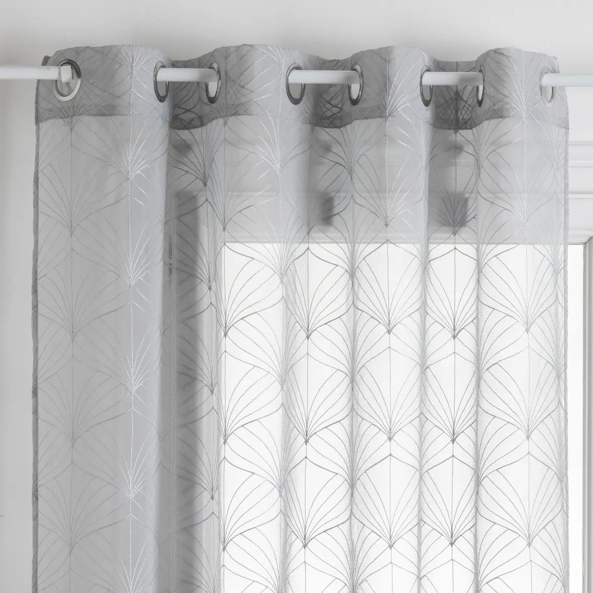 Voilage "Mia" gris 140x240cm