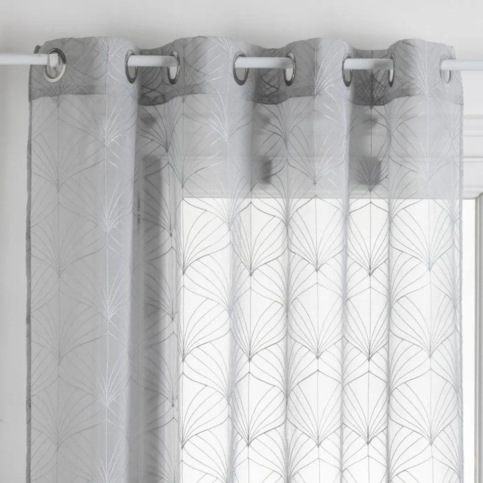 Voilage "Mia" gris 140x240cm