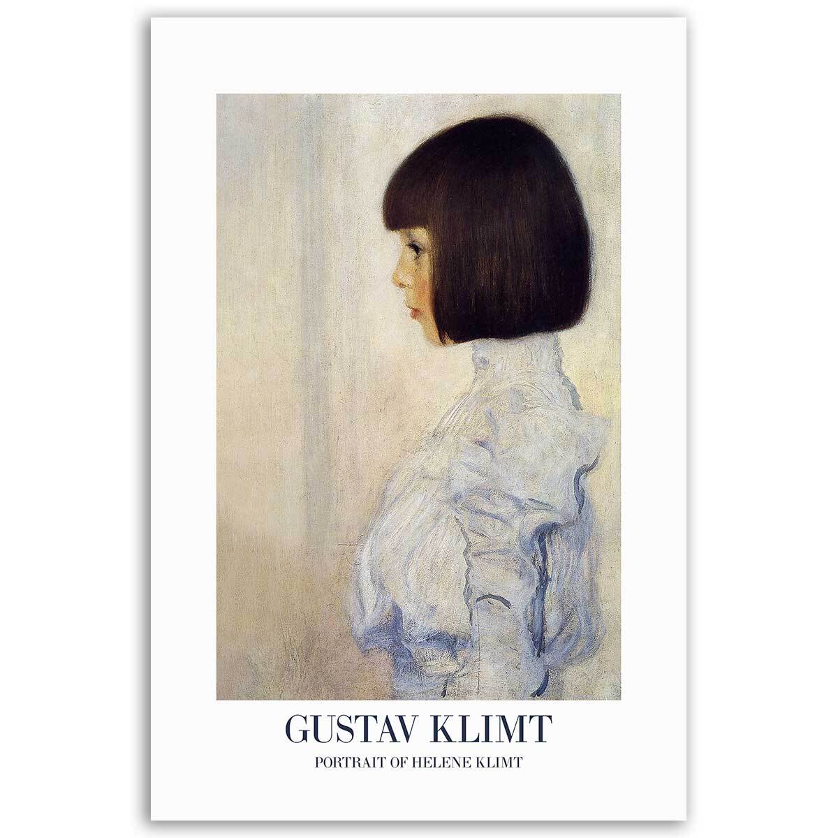 Tableau de Gustav Klimt Portrait d'hélène Tableau alu Dibond